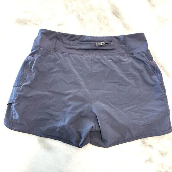 Athleta Girl Navy Blue Record Breaker 3" Short Size Medium - Picture 3 of 4